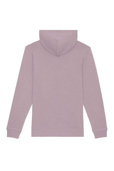 Lilac purple Donut Flowers Printed Hoodie, Heavyweight, from organic cotton blend
