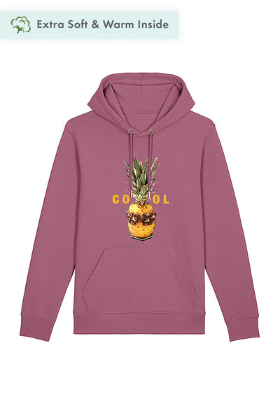 Purple Cool Graphic Hoodie, Heavyweight, from organic cotton blend, Unisex, for Women & for Men