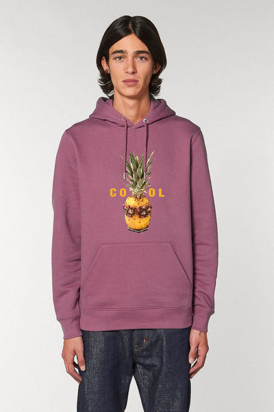 Purple Cool Graphic Hoodie, Heavyweight, from organic cotton blend, Unisex, for Women & for Men