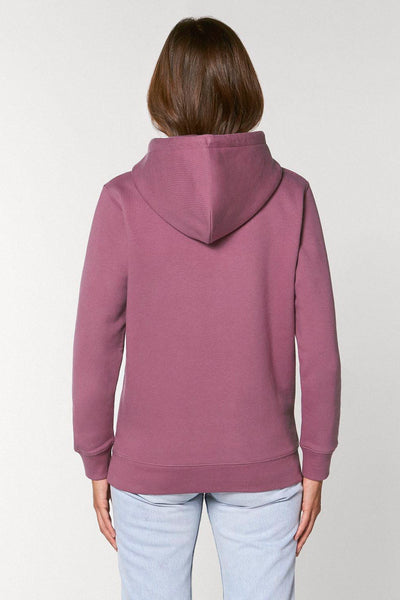Purple Cool Pineapple Print Hoodie, Heavyweight, from organic cotton blend, Unisex, for Women & for Men
