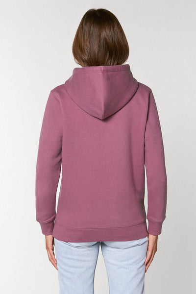 Purple Cool Pineapple Print Hoodie, Heavyweight, from organic cotton blend, Unisex, for Women & for Men