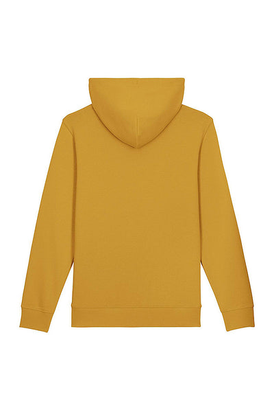 Yellow Chocolate Love Print Hoodie, Heavyweight, from organic cotton blend, Unisex, for Women & for Men
