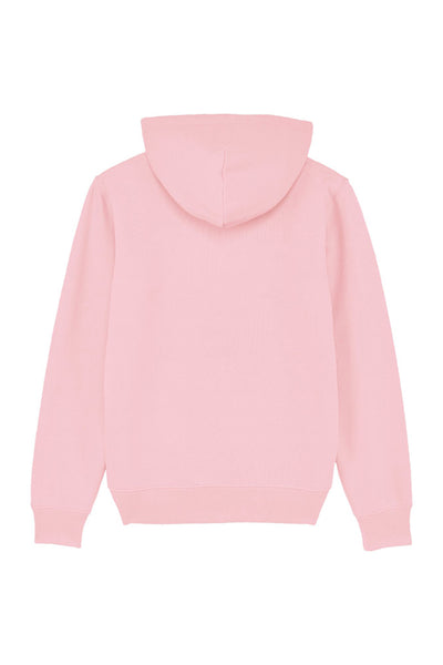Cotton Pink Two Hands Graphic Hoodie, Heavyweight, from organic cotton blend, Unisex, for Women & for Men