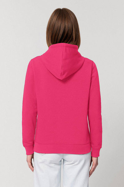 Pink BHappy Logo Basic Hoodie, Medium-weight, from organic cotton blend, Unisex, for Women & for Men