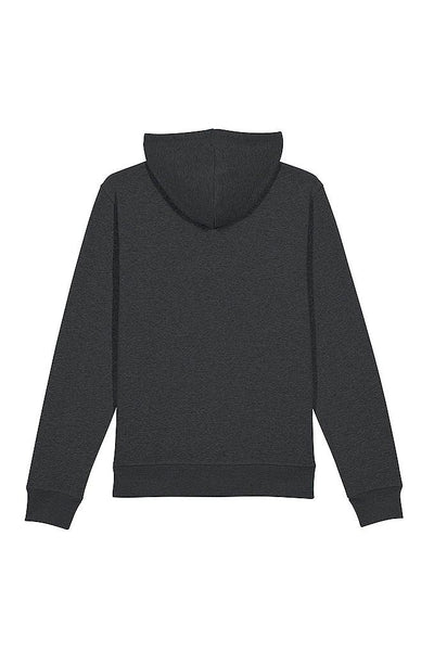 Dark grey BHappy Logo Basic Hoodie, Medium-weight, from organic cotton blend, Unisex, for Women & for Men