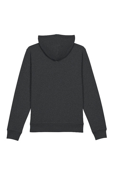 Dark grey BHappy Logo Basic Hoodie, Medium-weight, from organic cotton blend, Unisex, for Women & for Men