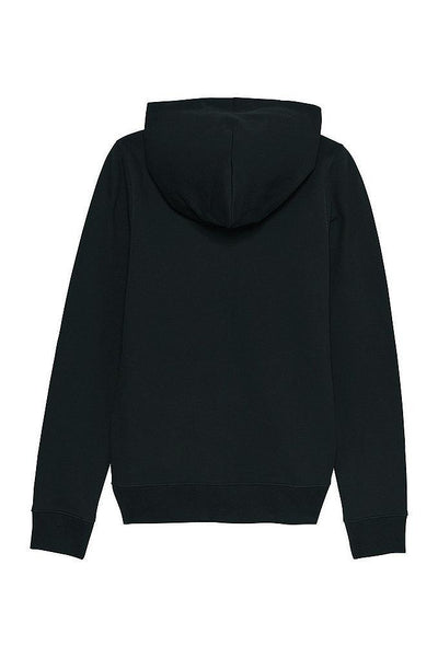 Black Women BHappy Logo Zip Up Hoodie, Heavyweight, from organic cotton blend