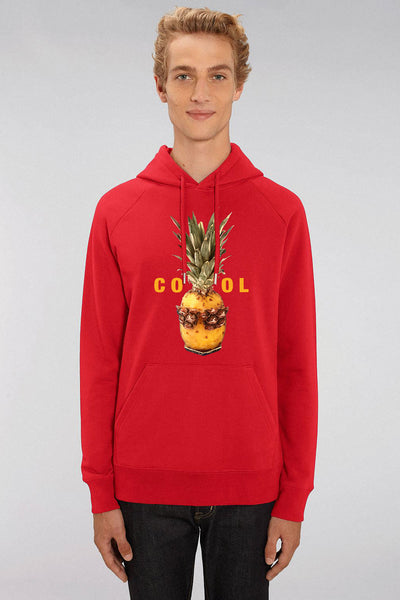 Red Men Cool Graphic Hoodie, Medium-weight, from organic cotton blend