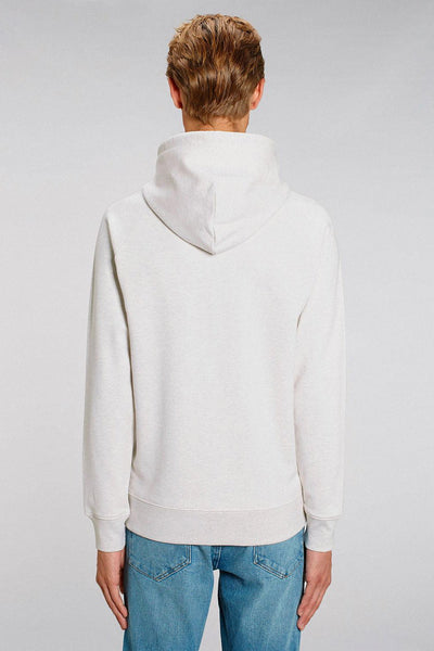 Grey Men Celebrate Graphic Hoodie, Medium-weight, from organic cotton blend