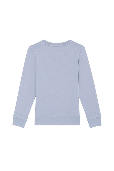 Light blue Kids Cool Pineapple Sweatshirt, Medium-weight, from organic cotton blend, for girls & for boys