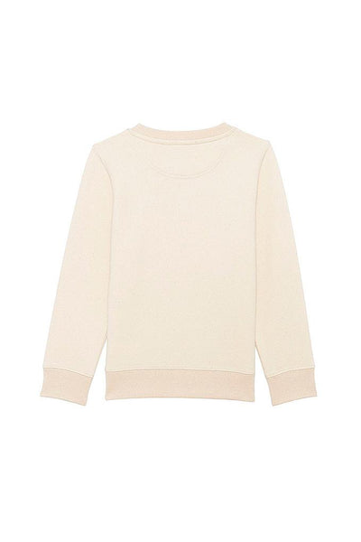 Beige Kids Chocolate Love Graphic Sweatshirt, Medium-weight, from organic cotton blend, for girls & for boys