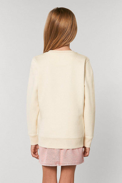 Beige Kids BHappy Logo Sweatshirt, Medium-weight, from organic cotton blend, for girls & for boys