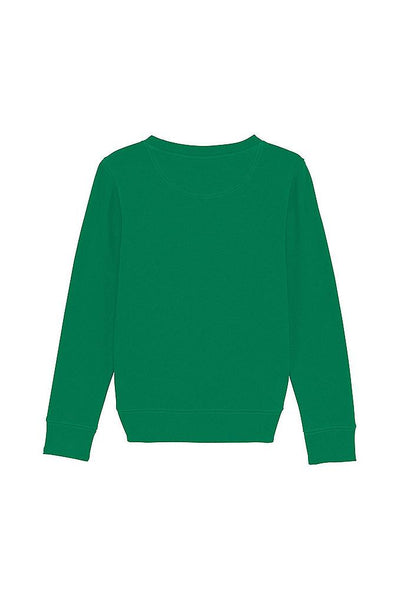 Green Kids Organic Cotton Printed Sweatshirt, Medium-weight, from organic cotton blend, for girls & for boys