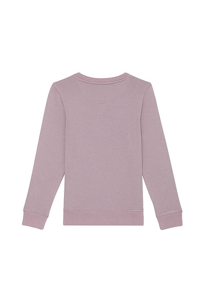 Lilac purple Kids Chocolate Love Graphic Sweatshirt, Medium-weight, from organic cotton blend, for girls & for boys