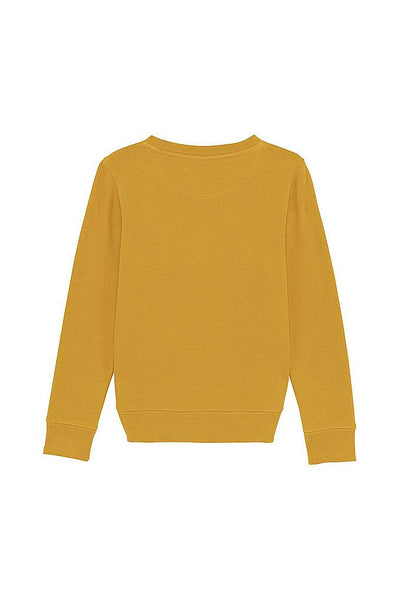 Yellow Kids Chocolate Love Graphic Sweatshirt, Medium-weight, from organic cotton blend, for girls & for boys