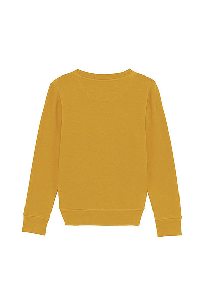 Yellow Kids Chocolate Love Graphic Sweatshirt, Medium-weight, from organic cotton blend, for girls & for boys