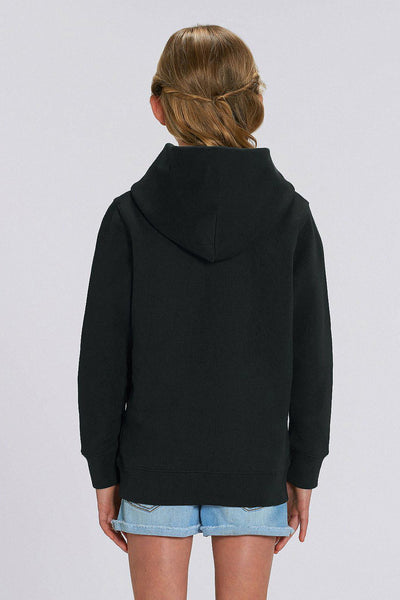 Black Kids Cool Pineapple Hoodie, Medium-weight, from organic cotton blend, for girls & for boys