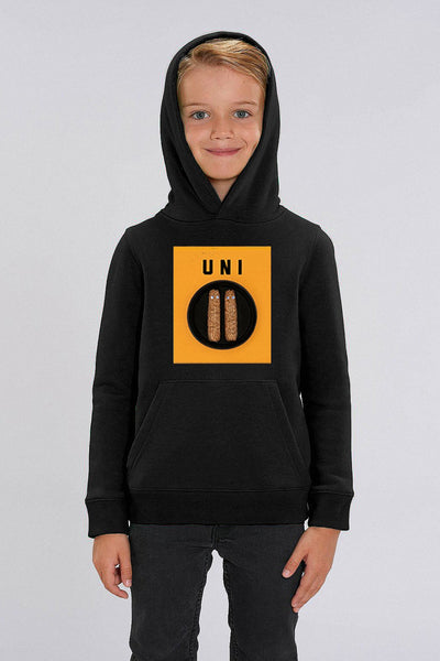 Black Boys Unicorn Graphic Hoodie, Medium-weight, from organic cotton blend