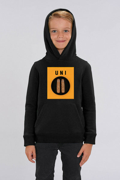 Black Boys Unicorn Graphic Hoodie, Medium-weight, from organic cotton blend