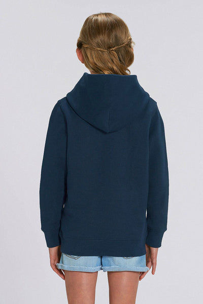 Navy Kids Cool Pineapple Hoodie, Medium-weight, from organic cotton blend, for girls & for boys