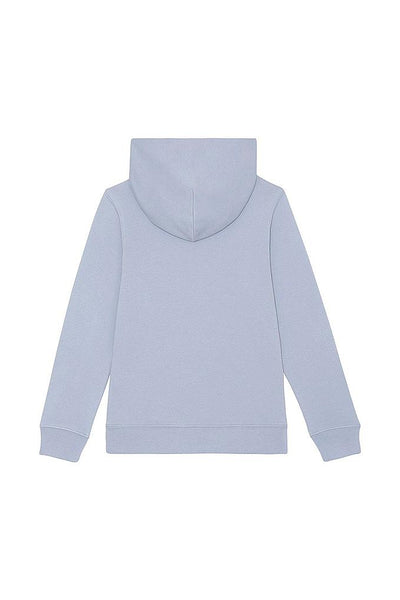 Light blue Kids Cool Pineapple Hoodie, Medium-weight, from organic cotton blend, for girls & for boys