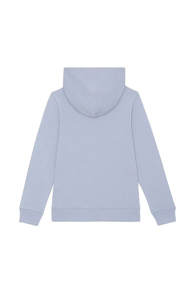 Light blue Kids Cool Pineapple Hoodie, Medium-weight, from organic cotton blend, for girls & for boys
