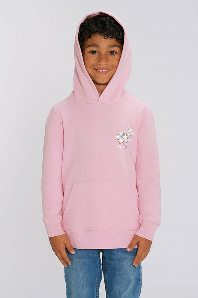 Cotton Pink Kids Organic Cotton Printed Hoodie, Medium-weight, from organic cotton blend, for girls & for boys