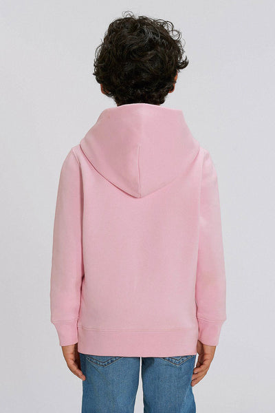 Cotton Pink Kids Organic Cotton Printed Hoodie, Medium-weight, from organic cotton blend, for girls & for boys