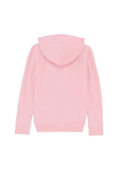 Cotton Pink Kids Love Heart Printed Hoodie, Medium-weight, from organic cotton blend, for girls & for boys