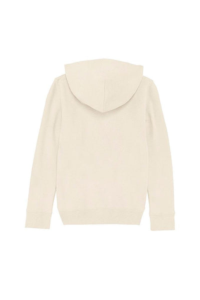 Beige Kids Chocolate Love Hoodie, Medium-weight, from organic cotton blend, for girls & for boys