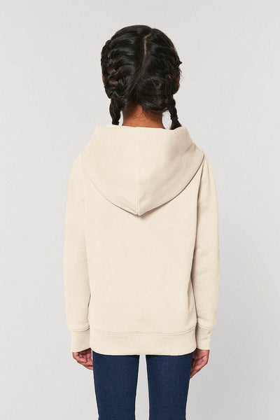 Beige Kids Chocolate Love Hoodie, Medium-weight, from organic cotton blend, for girls & for boys