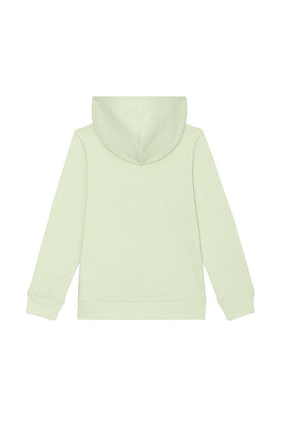 Light green Kids Organic Cotton Printed Hoodie, Medium-weight, from organic cotton blend, for girls & for boys