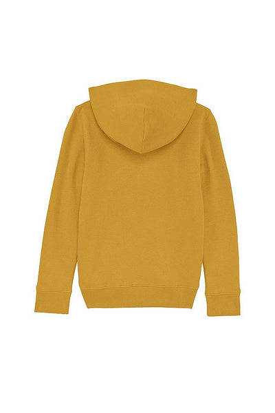 Yellow Kids Chocolate Love Hoodie, Medium-weight, from organic cotton blend, for girls & for boys