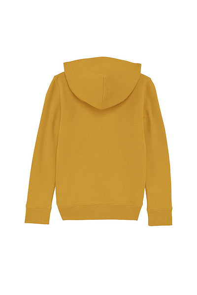 Yellow Kids Chocolate Love Hoodie, Medium-weight, from organic cotton blend, for girls & for boys