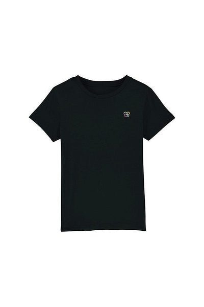 Black Kids BHappy Logo Crew Neck T-Shirt, 100% organic cotton, for girls & for boys