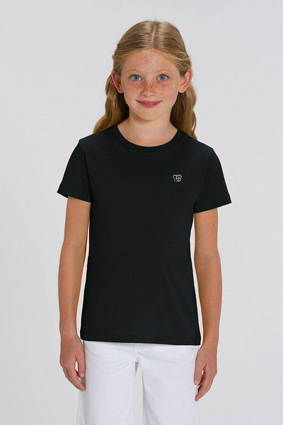 Black Kids BHappy Logo Crew Neck T-Shirt, 100% organic cotton, for girls & for boys