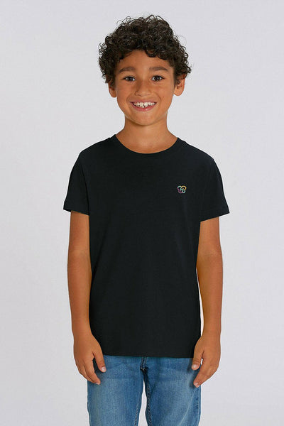 Black Kids BHappy Logo Crew Neck T-Shirt, 100% organic cotton, for girls & for boys