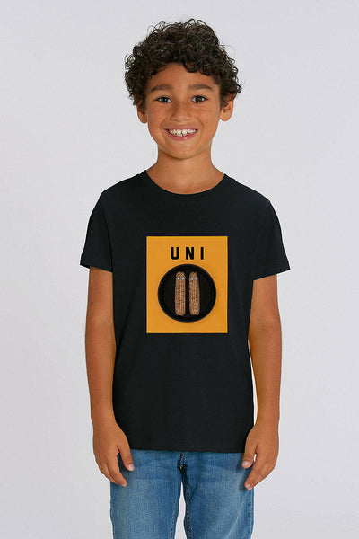 Black Boys Unicorn Graphic T-Shirt, 100% organic cotton
