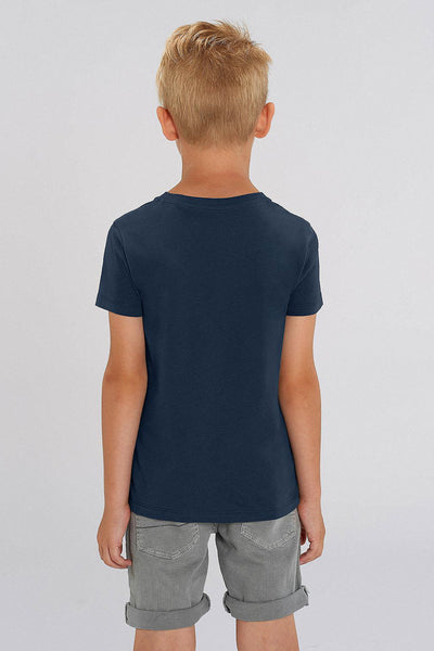 Navy Kids Cool Pineapple Crew Neck T-Shirt, 100% organic cotton, for girls & for boys