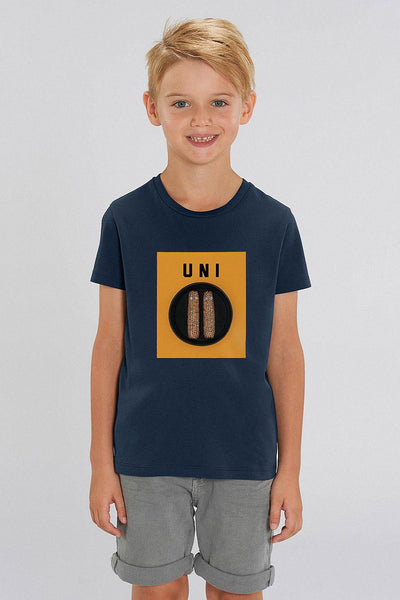Navy Boys Unicorn Graphic T-Shirt, 100% organic cotton