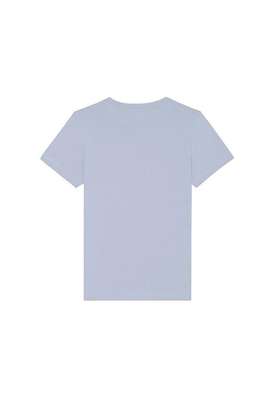 Light blue Kids Cool Pineapple Crew Neck T-Shirt, 100% organic cotton, for girls & for boys