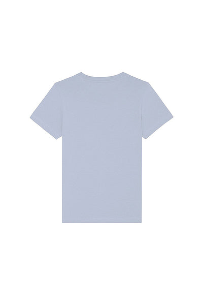 Light blue Kids BHappy Logo Crew Neck T-Shirt, 100% organic cotton, for girls & for boys