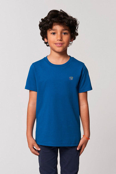 Blue Kids BHappy Logo Crew Neck T-Shirt, 100% organic cotton, for girls & for boys