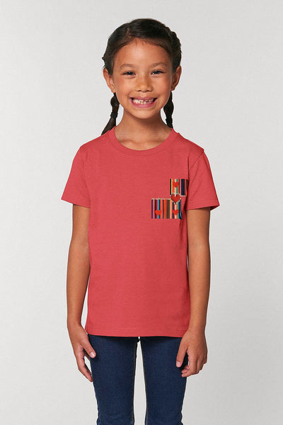 Red Kids Love More Graphic T-Shirt, 100% organic cotton, for girls & for boys 