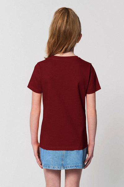 Burgundy Kids Love More Graphic T-Shirt, 100% organic cotton, for girls & for boys