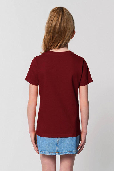 Burgundy Kids Love More Graphic T-Shirt, 100% organic cotton, for girls & for boys