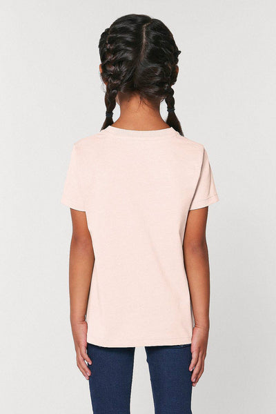 Light Pink Kids BHappy Logo Crew Neck T-Shirt, 100% organic cotton, for girls & for boys