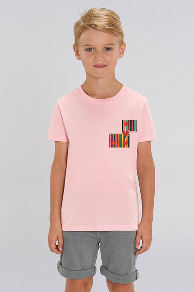 Cotton Pink Kids Love More Graphic T-Shirt, 100% organic cotton, for girls & for boys