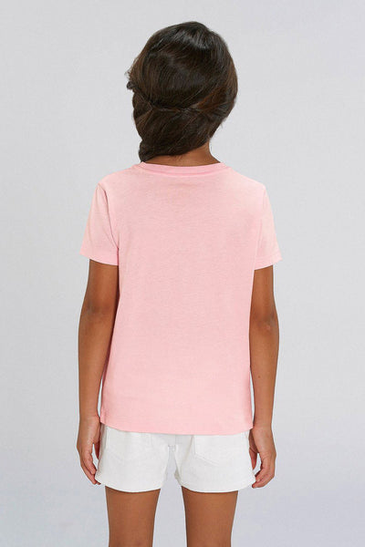 Cotton Pink Kids Love More Graphic T-Shirt, 100% organic cotton, for girls & for boys
