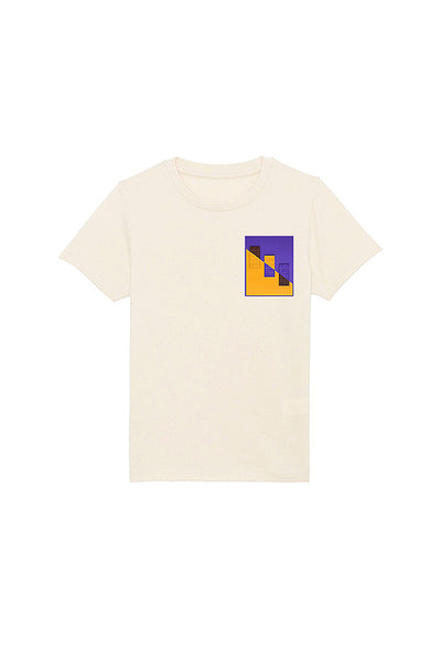 Beige Kids Chocolate Love Crew Neck T-Shirt, 100% organic cotton, for girls & for boys